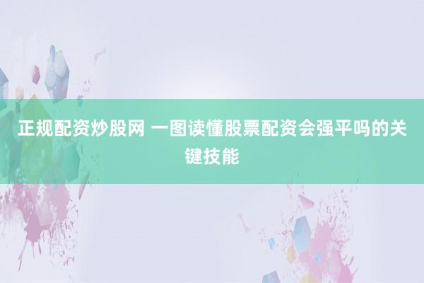 正规配资炒股网 一图读懂股票配资会强平吗的关键技能