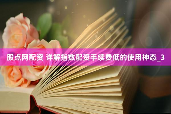 股点网配资 详解指数配资手续费低的使用神态_3