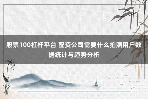 股票100杠杆平台 配资公司需要什么拍照用户数据统计与趋势分析